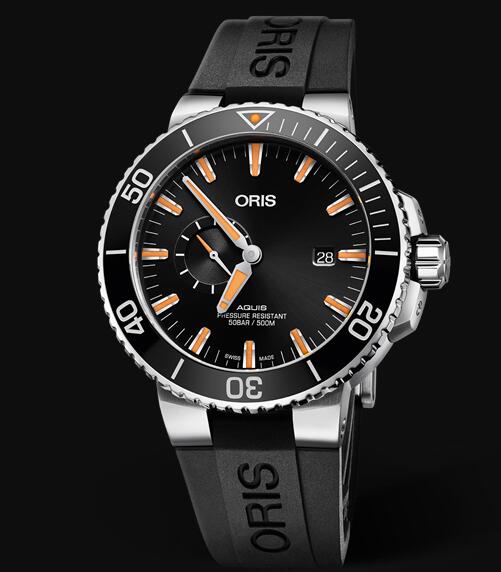 Review Oris Aquis Small Second Date 45.5mm 01 743 7733 4159-07 4 24 64EB Replica Watch
